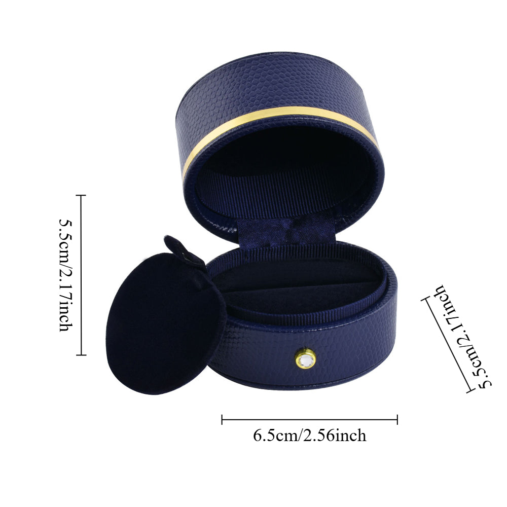 Joyero de lujo ovalado azul, precio por 12 piezas
