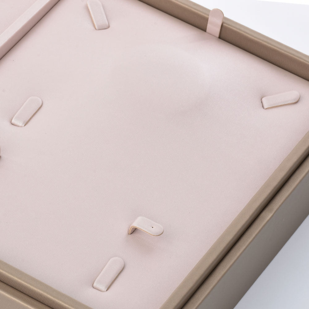 Bandeja de exhibición de reloj de pulsera gris