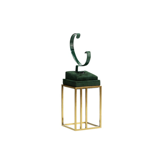 Green Metal Watch Display Stand | Luxury Watch Holder for Window & Live Show