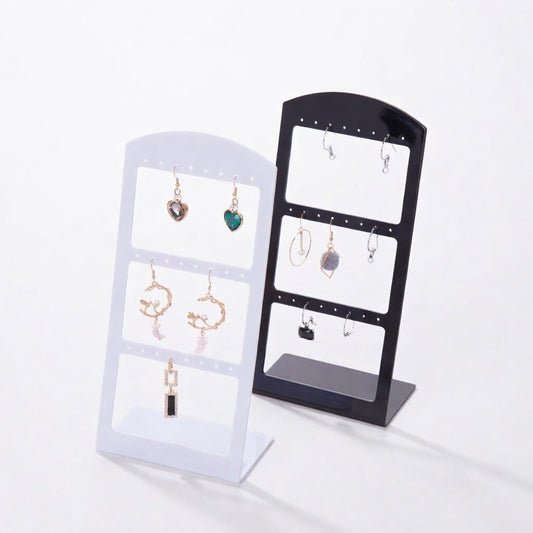 Large 24-Hole Plastic Earring Display Stand