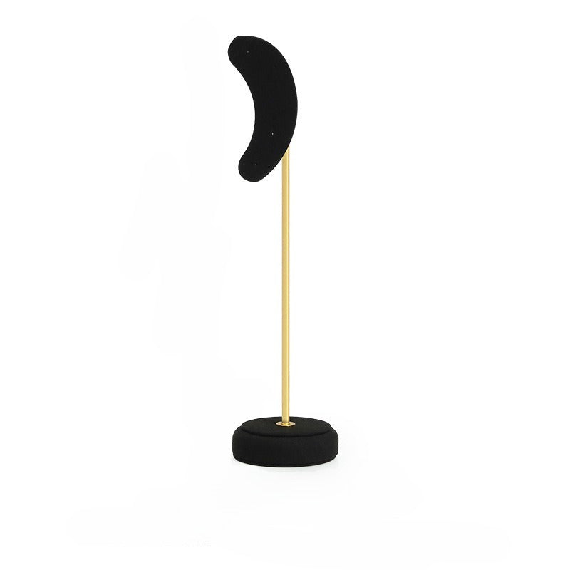 Luxury Microfiber Ear-shaped Earring Display Stand