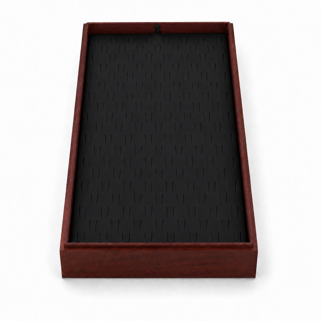 128-Slot Wooden Ring Display Tray with Black Steel Clip Insert – Jeweller Buy