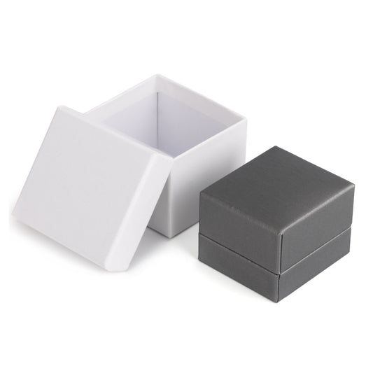 24PCS Gray PU Clip Ring Boxes
