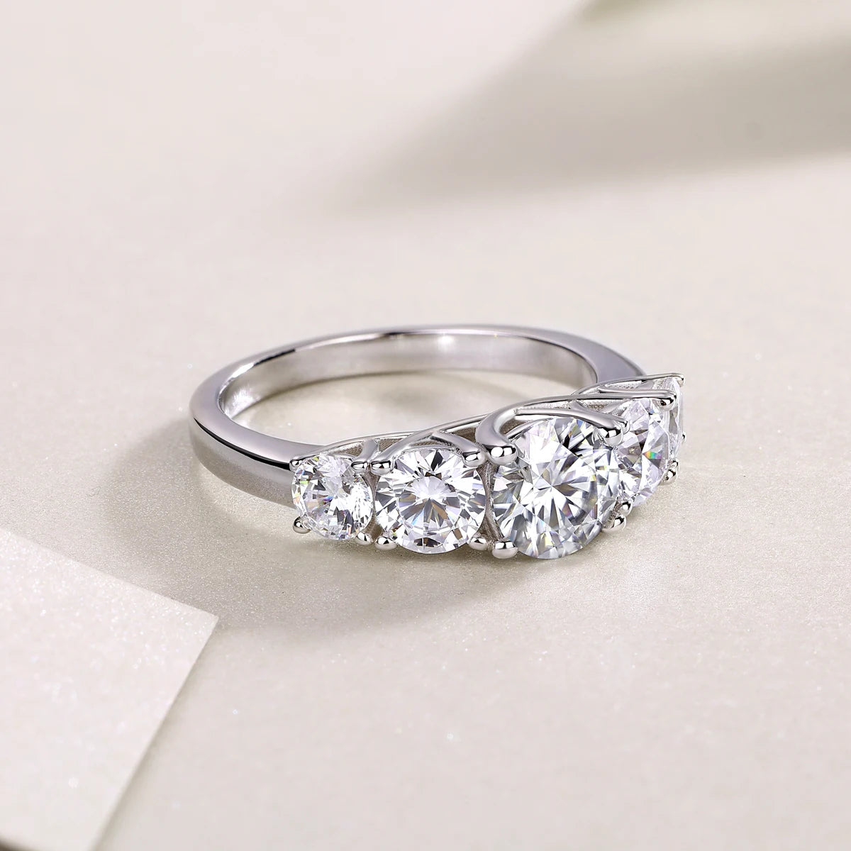 Best Selling Classics Design Moissanite Ring Silver Jewelry Women Gift Party Sterling Stone Wedding Technology party