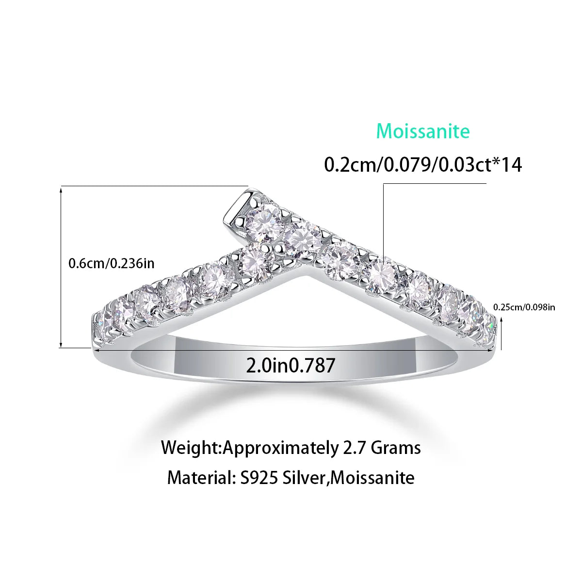 925 Sterling Silver Moissanite Engagement Ring Twisted Band Moissanite Ring 925 Jewelry