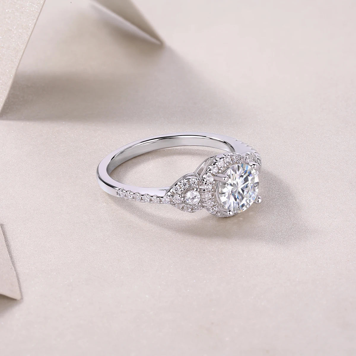 Best Selling Classics Design Moissanite Ring Silver Jewelry Women Gift Party Sterling Stone Wedding Technology party