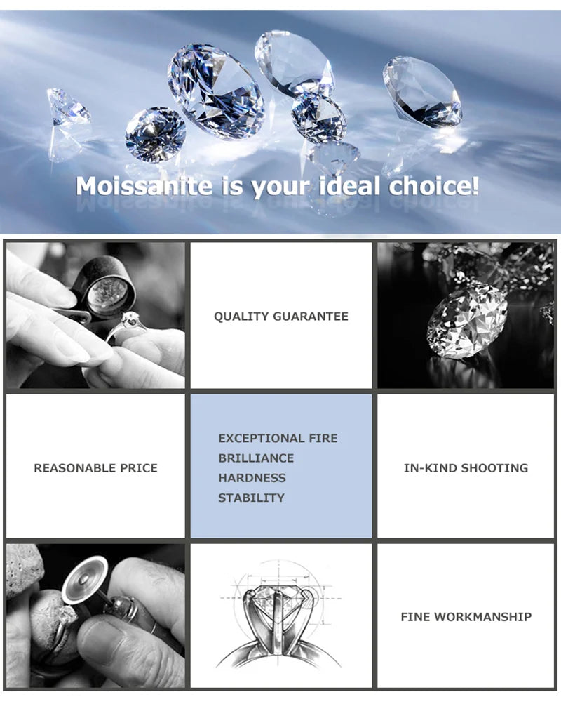 Jeweller Buy D Color Moissanite Diamond Earrings 925 Sterling Silver Earhook