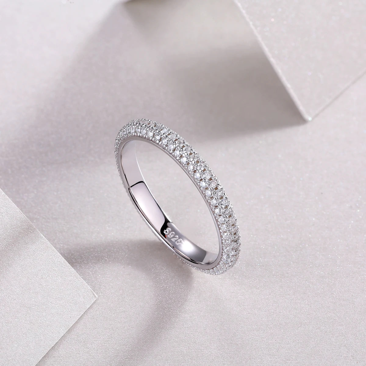 Best Selling Classics Design Moissanite Ring Silver Jewelry Women Gift Party Sterling Stone Wedding Technology party