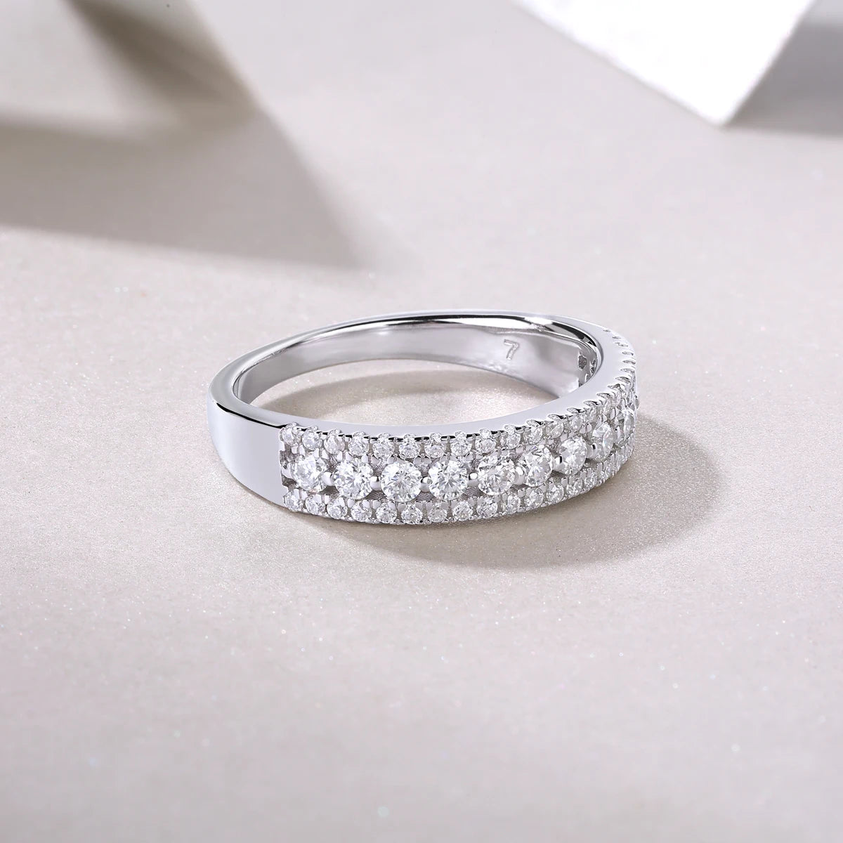 Best Selling Classics Design Moissanite Ring Silver Jewelry Women Gift Party Sterling Stone Wedding Technology party