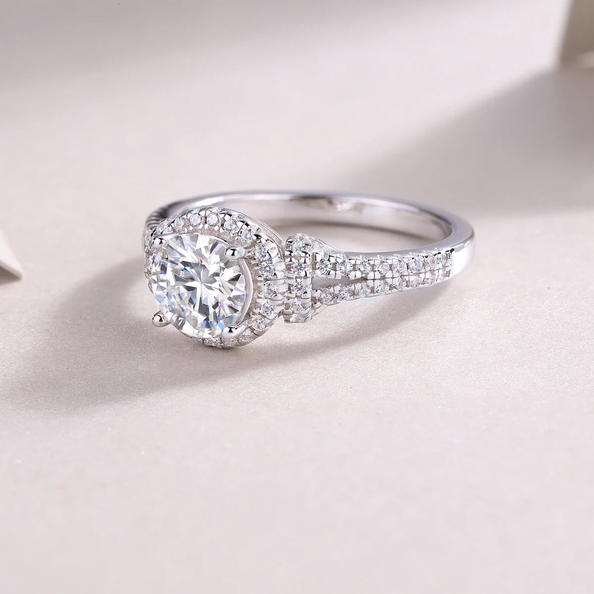 Best Selling Classics Design Moissanite Ring Silver Jewelry Women Gift Party Sterling Stone Wedding Technology party