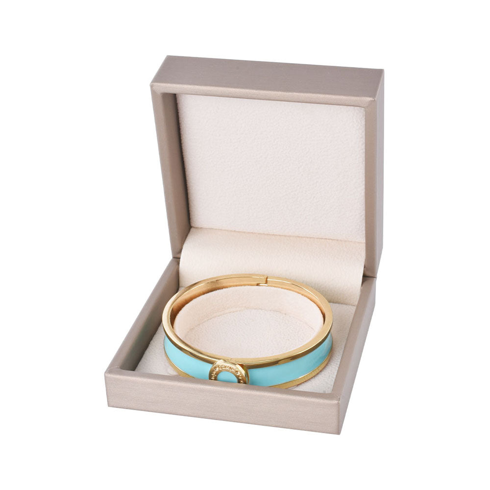 Cajas cubiertas de PU color champán, precio por 6 piezas