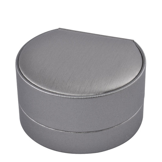 gray pu leather open
