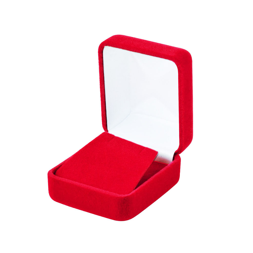 Cajas de terciopelo rojo para pendientes, precio por 24 piezas