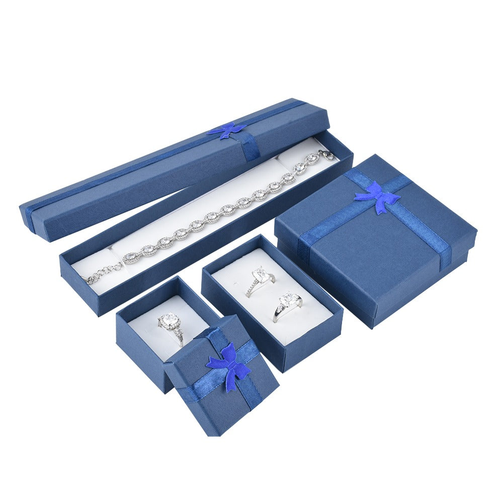bracelet box and necklace box and earring box - 12pcs Blue Bracelet Boxes B10-82-B detail view