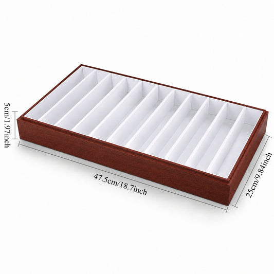 bracelet display - 11 White Wooden Bracelet Tray T025C11-W open view