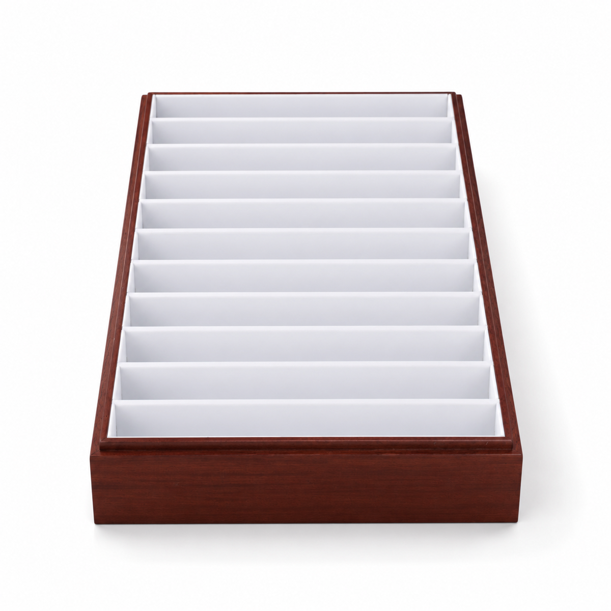 bracelet display - 11 White Wooden Bracelet Tray T025C11-W product view 05