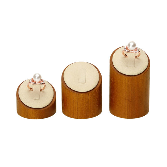 Solid Wood Ring Display Stand Jewelry Organizer