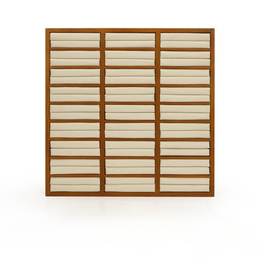 Solid Wood Jewelry Display Tray with Microfiber | Multi-Use Organizer for Rings, Bracelets & Earrings