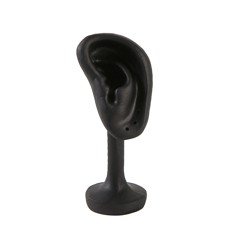 earring display - Black White Earring Display Stand Mannequin C02659 side view