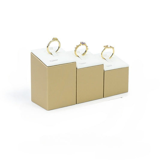Leather Ring Display Stand, Premium Jewelry Ring Holder for Live Sales