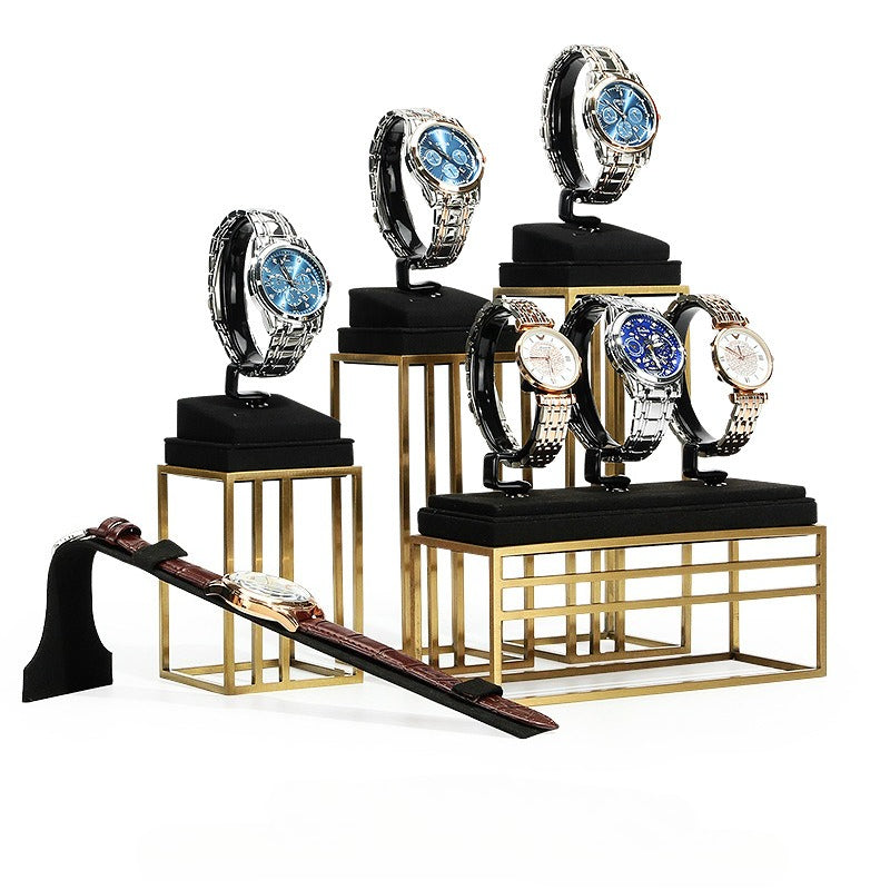 Luxury Watch Display Stand Complete Watch Display Set for Window & Live Streaming