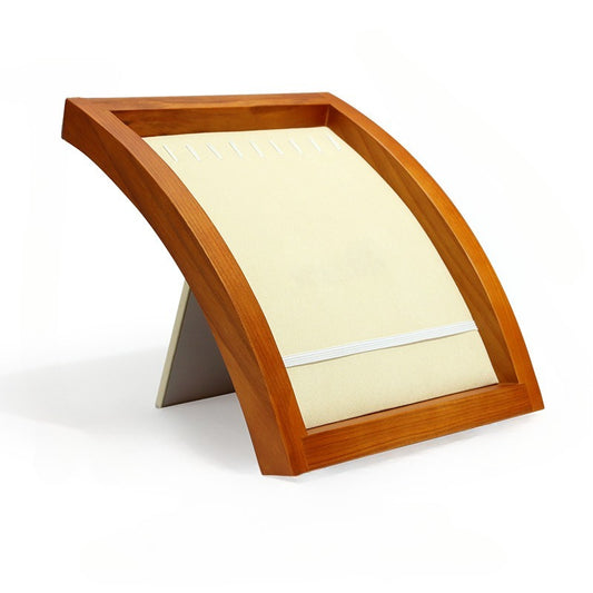Solid Wood Jewelry Display Stand, Necklace & Pendant Organizer Rack