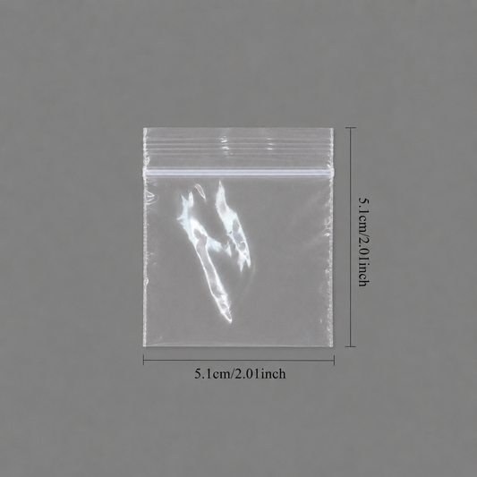jewelry gift bags - 1000 Clear Bags PB02-22 open view