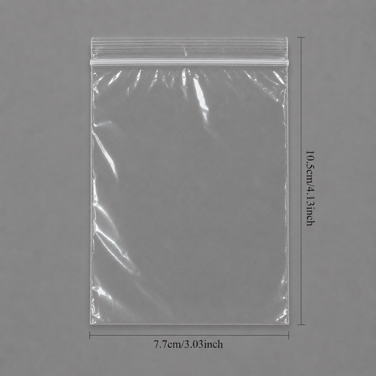 jewelry gift bags - 1000 Clear Bags PB02-34 open view