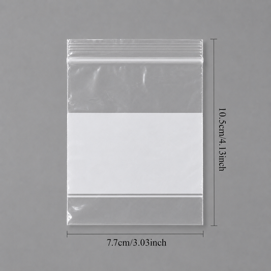 jewelry gift bags - 1000 White Bags PB02-34W open view