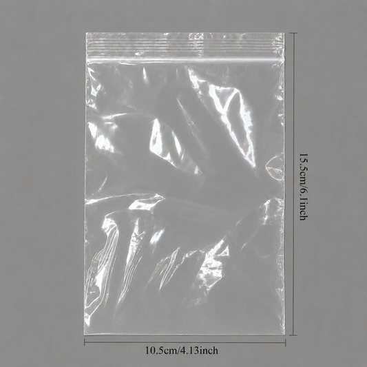 jewelry gift bags - 1000 Clear Bags PB02-46 open view