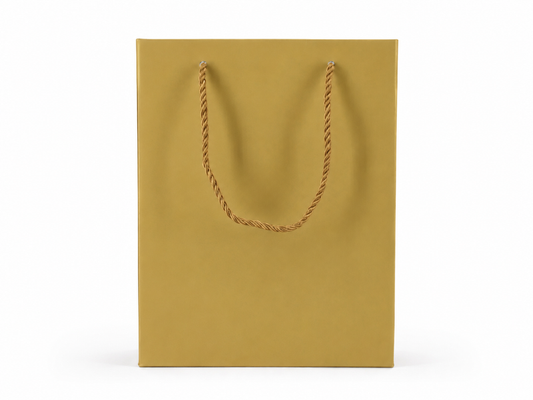 jewelry gift bags - 24-Pack Gold Jewelry Packaging Bags with Rope Handles 7.75 4.25 10.25 in SB22-GL open view