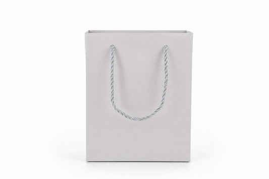 jewelry gift bags - 24-Pack White Jewelry Packaging Bags with Rope Handles 6.25 3.5 7.75 in SB20-W open view
