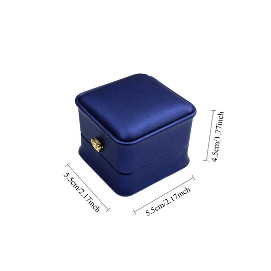 Jeweller Buy pack of 12 navy ring presentation cases designed to hold one ring per box.