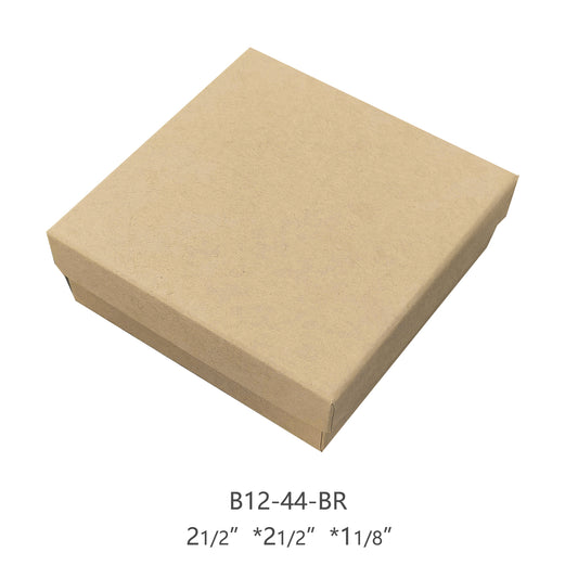 necklace box - 50pcs Brown Necklace Boxes B12-44-BR BK BR open view