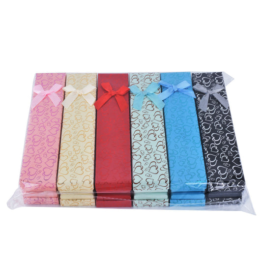 pendant box and bracelet box - 12pcs Gold Pendant Bracelet Boxes B15-82-MX2 open view