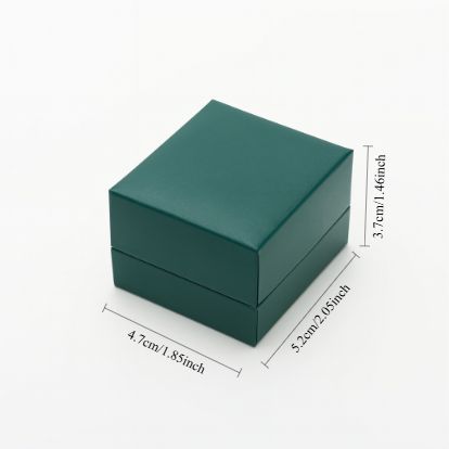 ring box - 24pcs Green Ring Boxes L066-R-G W open view