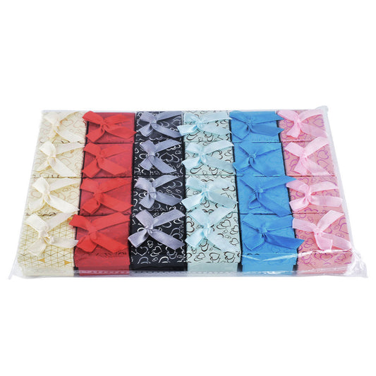 ring box - 24pcs Gold Cardboard Ring Boxes B15-22-MX2 open view