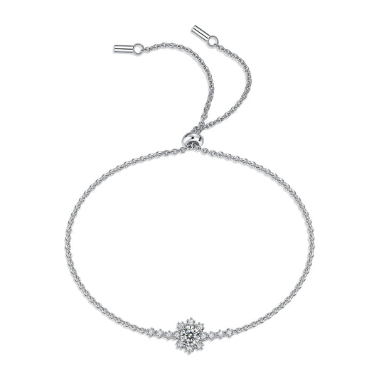sterling silver jewelry - 100 Silver Bracelets Bracelet SLM0053B-silver-19cm open view