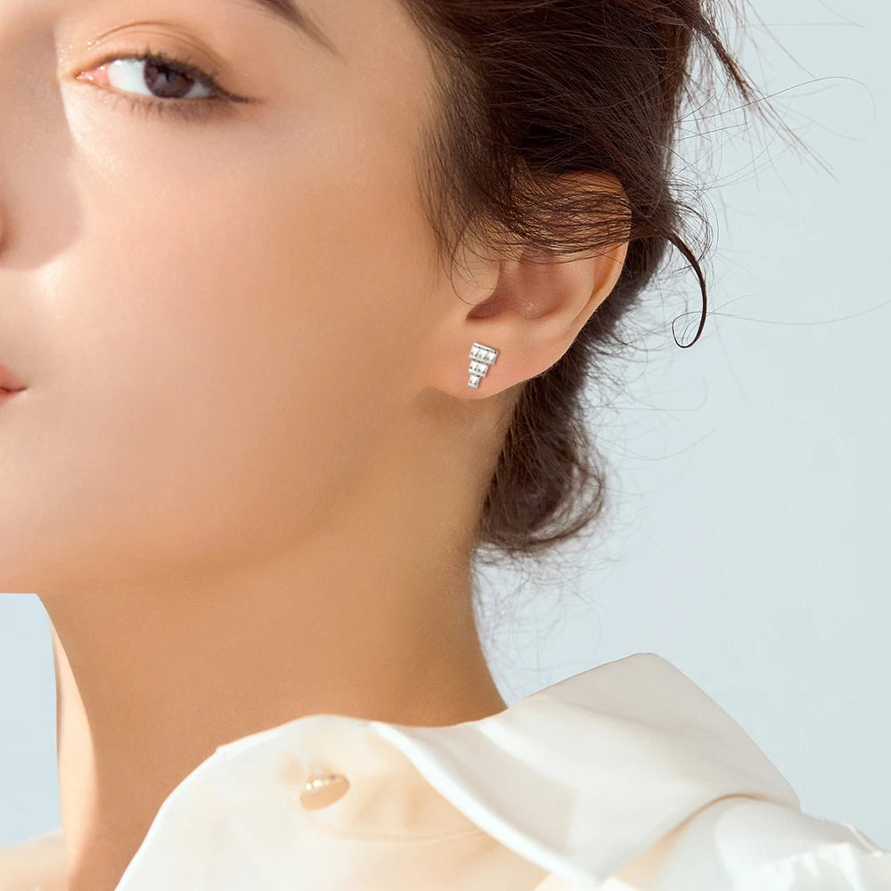 sterling silver jewelry - 925 Silver Earring Earrings SLM0018E-TLED130 detail view