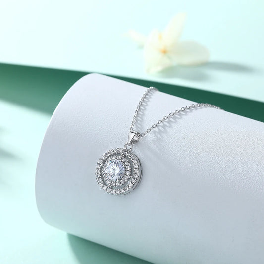 sterling silver jewelry - 925 Silver Pendant Necklaces SLZ0004N-Rhodiun open view