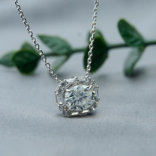 sterling silver jewelry - 925 Silver Pendant Necklace SLM0013N-2 CT-40-45cm AJ open view
