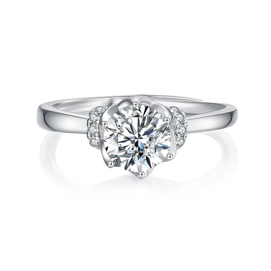 sterling silver jewelry - 925 Silver Ring SLM0021R-2.0 CT-AJ open view