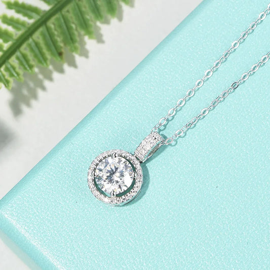 sterling silver jewelry - 925 Silver Pendant Necklace SLM0030N-2 CT-45cm AJ open view