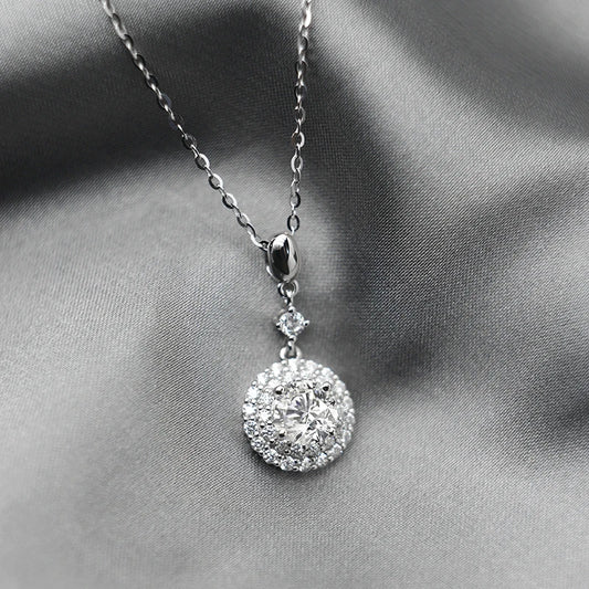 sterling silver jewelry - 925 Silver Necklace Pendant SLM0036N-1 CT-40-45cm AJ open view