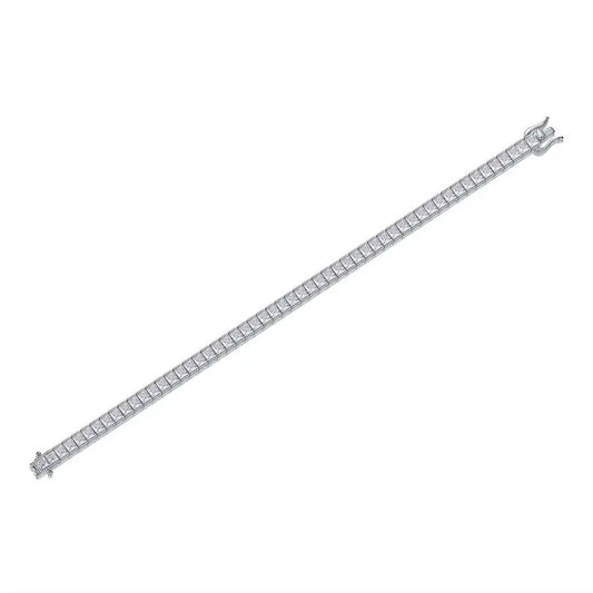 sterling silver jewelry - 925 Silver Bracelets Bracelet SLM0020B-White-16.5cm open view