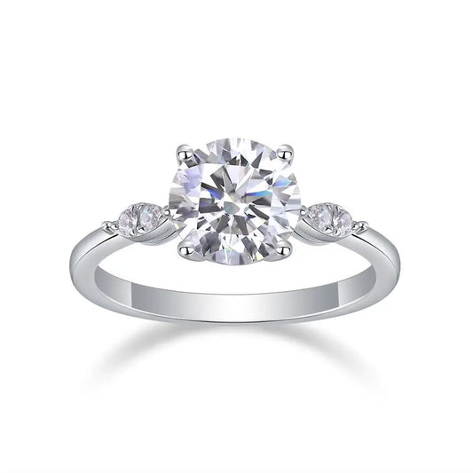 sterling silver jewelry - Ring SLM0108R-White-6 open view