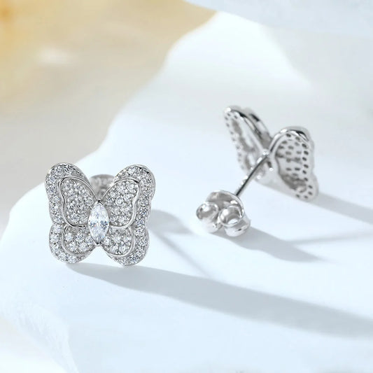 sterling silver jewelry - 925 Silver Earring Earrings SLM0031E-catalogue open view