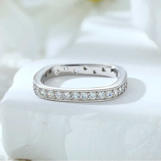 sterling silver jewelry - 925 White Gold Rings SLZ0004R-catalogue-6 open view