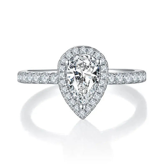 sterling silver jewelry - Ring SLM0051R-White-6 open view