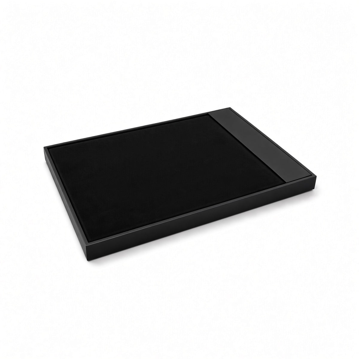 Black necklace display tray flat angled empty